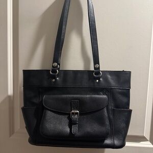 Patricia Nash Bolsena Black leather tote